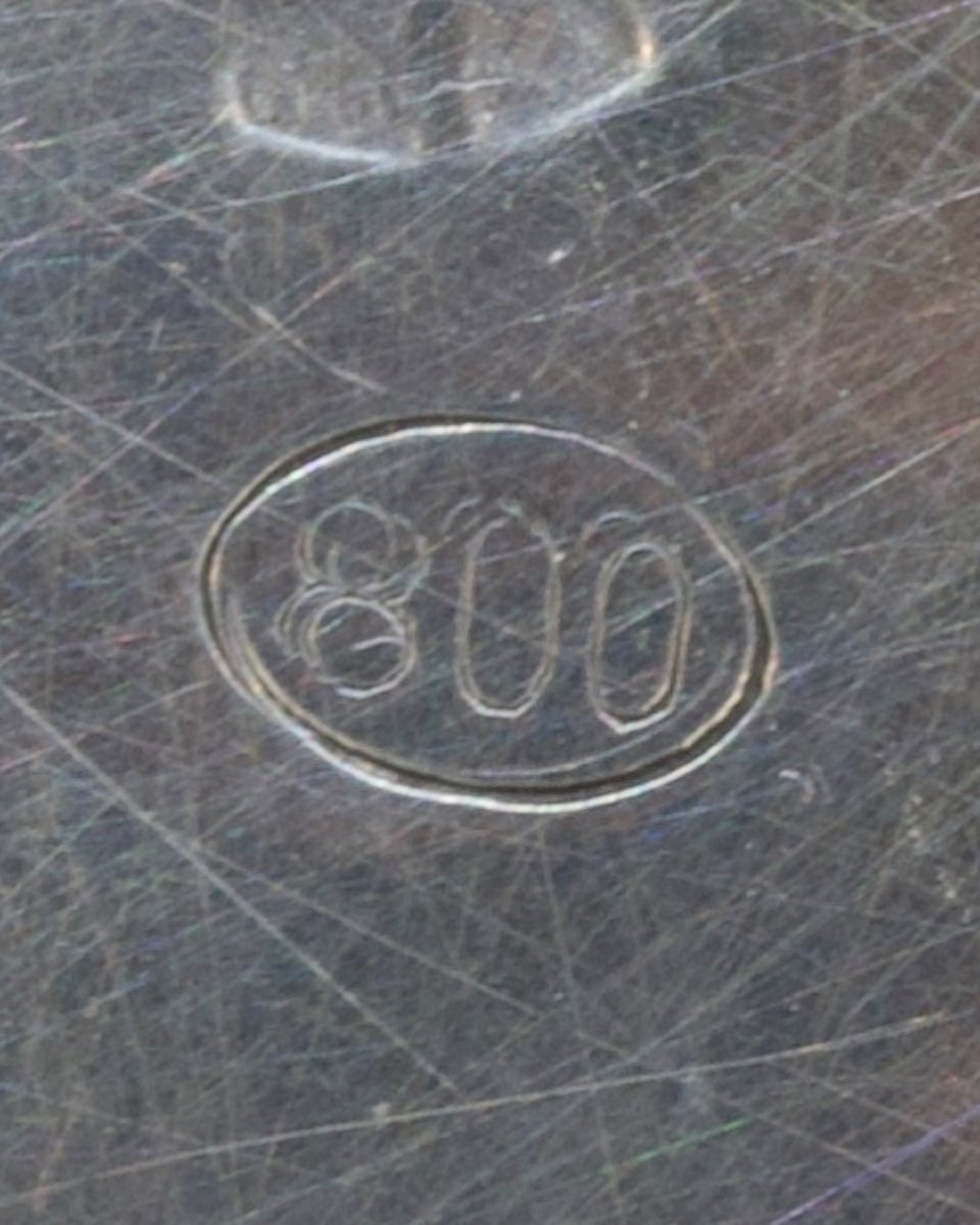 Boîte à bijoux en Argent 800 - Italie, milieu du XXe siècle-photo-5